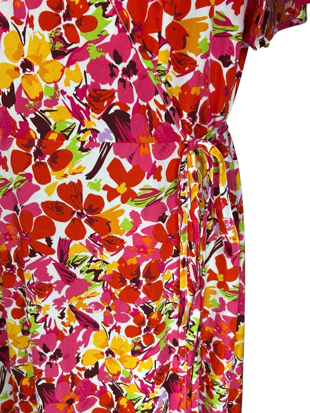 PRETTY GARDEN Summer Maxi Wrap Dress, XXL Wedding Guest Everyday - Picture 8 of 13